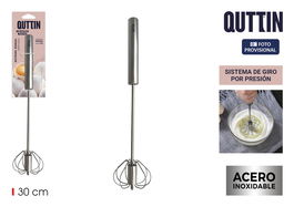 Quttin Batidora Manual Acero 30 cm (24 Unidades)