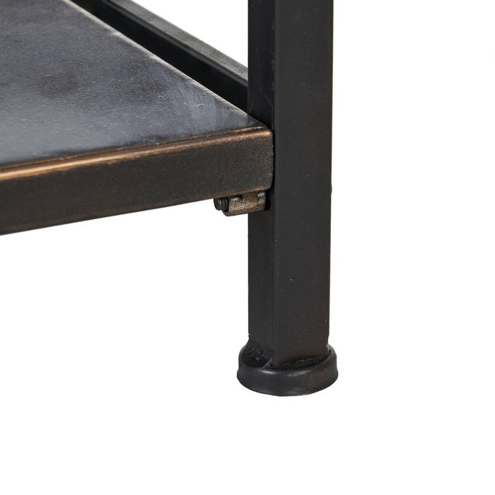 Ixia Mueble Recibidor Negro-Marrón de Metal