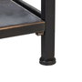Ixia Mueble Recibidor Negro-Marrón de Metal
