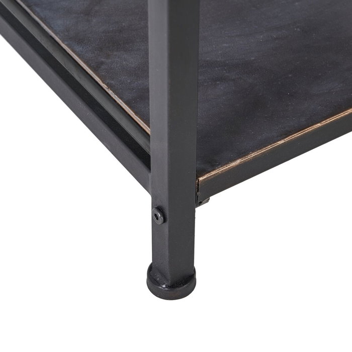 Ixia Mueble Recibidor Negro-Marrón de Metal