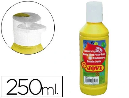Jovi Témpera Líquida Amarillo Botella de 250ml