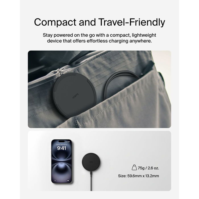 Cargador Inalámbrico Belkin WIA012HQBK Negro 15 W Cargador Inalámbrico Belkin WIA012HQBK Negro 15 W