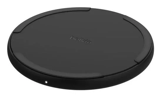 Belkin WIA012HQBK Cargador Inalámbrico Qi 15W Carga Rápida con Cable USB-C 1.5m Negro
