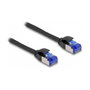 DeLOCK Cable de red RJ45 Cat.6A S/FTP Slim 2 m negro