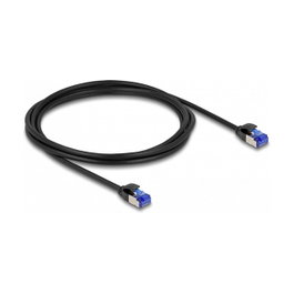 DeLOCK Cable de red RJ45 Cat.6A S/FTP Slim 2 m negro