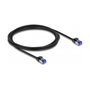 DeLOCK Cable de red RJ45 Cat.6A S/FTP Slim 2 m negro