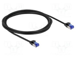 DeLOCK Cable de red RJ45 Cat.6A S/FTP Slim 2 m negro