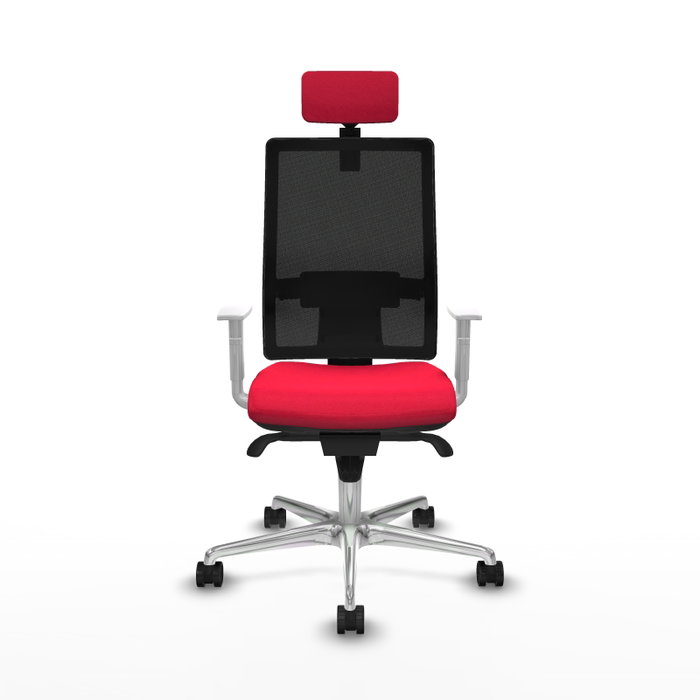 PIQUERAS Y CRESPO Silla de oficina Horna con mecanismo Sincro, Rojo y Negro PIQUERAS Y CRESPO Silla de oficina Horna con mecanismo Sincro, Rojo y Negro