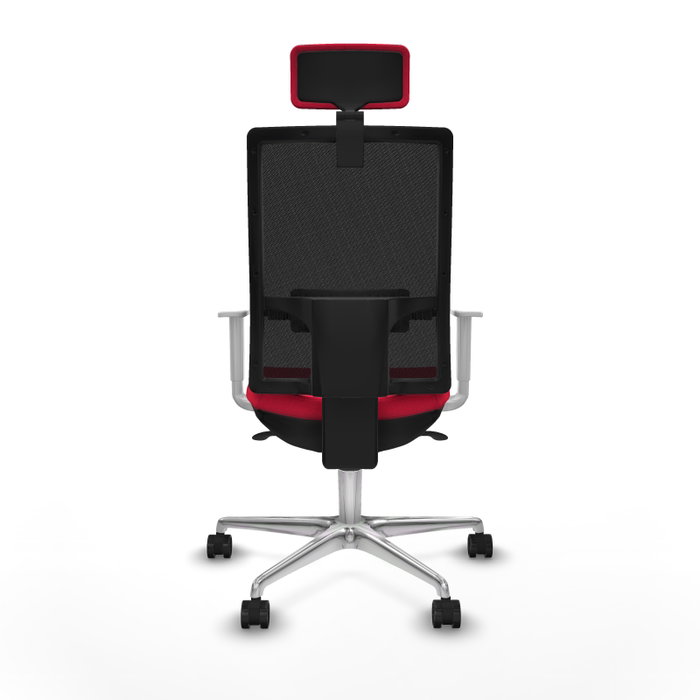 PIQUERAS Y CRESPO Silla de oficina Horna con mecanismo Sincro, Rojo y Negro PIQUERAS Y CRESPO Silla de oficina Horna con mecanismo Sincro, Rojo y Negro