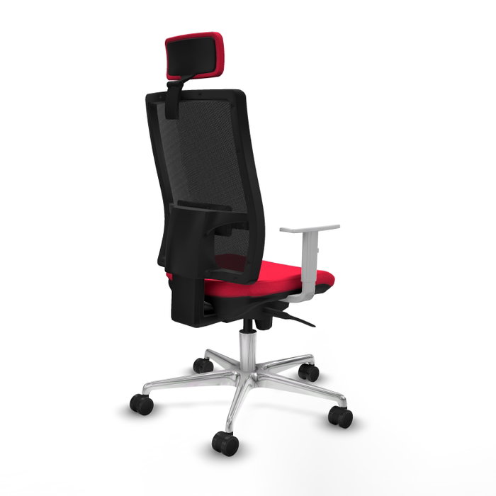 PIQUERAS Y CRESPO Silla de oficina Horna con mecanismo Sincro, Rojo y Negro PIQUERAS Y CRESPO Silla de oficina Horna con mecanismo Sincro, Rojo y Negro