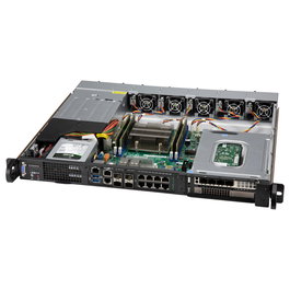Supermicro SuperChassis CSE-515M-R804 - Chasis de Servidor de Rack 1U Negro, 800W Platinum, 2 Bahías 2.5" Hot-Swap, con Ventiladores, Para Rack de 19"