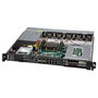 Supermicro SuperChassis CSE-515M-R804 - Chasis de Servidor de Rack 1U Negro, 800W Platinum, 2 Bahías 2.5" Hot-Swap, con Ventiladores, Para Rack de 19"