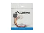Lanberg CA-HDSA-12CU)015 Cable Adaptador de Alimentación Interna Molex Macho (4-pin) a SATA (15-pin) y Molex Hembra (4-pin), 15 cm / 0.15 m