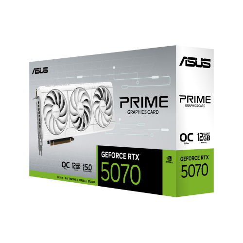 Asus Tarjeta Gráfica PRIME RTX 5070 12GB GDDR7 Blanca (90YV0M19-M0NA00)