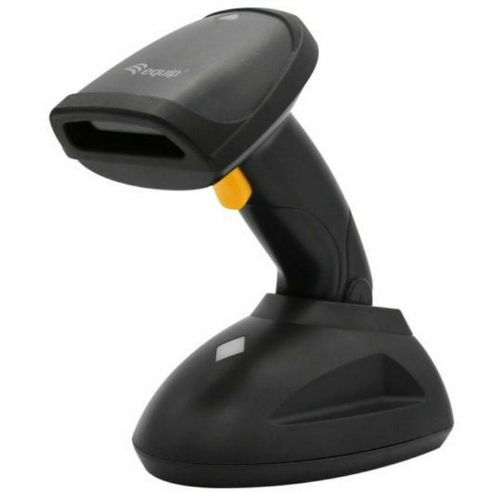 Equip Escáner de Código de Barras Wireless 1D Láser con Soporte Negro