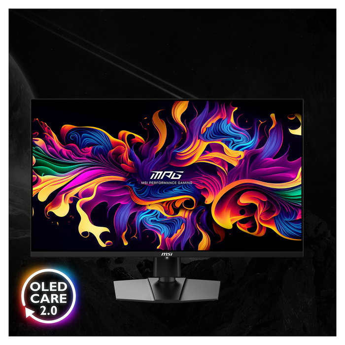 MSI MPG 321URXDE QD-OLED Monitor Gaming 31.5" 4K Ultra HD 3840 x 2160 QD-OLED 240 Hz 1 ms HDR600 Adaptive-Sync USB-C Negro