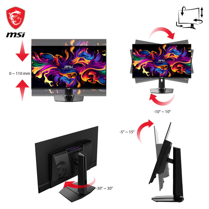 MSI MPG 321URXDE QD-OLED Monitor Gaming 4K 31.5 pulg. 240Hz MSI MPG 321URXDE QD-OLED Monitor Gaming 4K 31.5 pulg. 240Hz