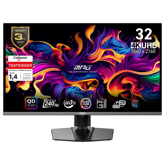 MSI MPG 321URXDE QD-OLED Monitor Gaming 4K 31.5 pulg. 240Hz MSI MPG 321URXDE QD-OLED Monitor Gaming 4K 31.5 pulg. 240Hz