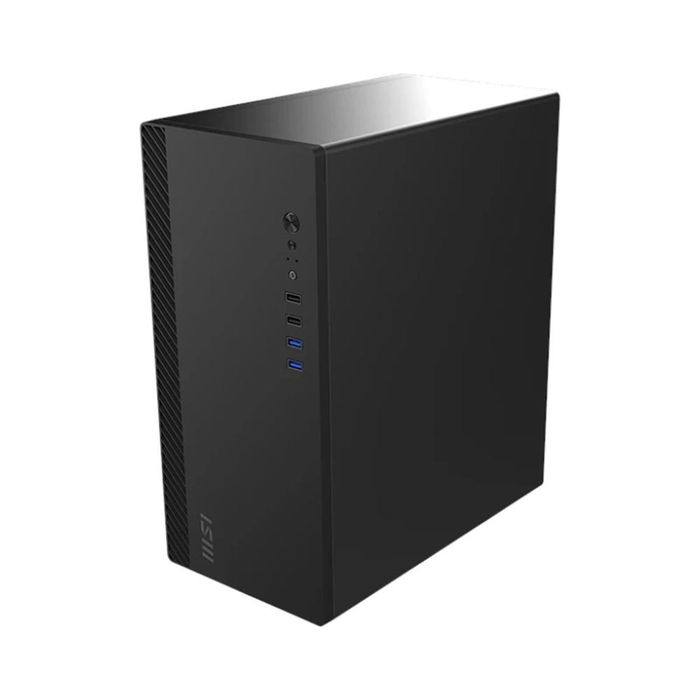 MSI Caja PRO SHIELD M100P Mid-Tower Micro-ATX/Mini-ITX con Ventilador Preinstalado, 4 Bahías y USB 5Gbps