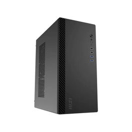 MSI Caja PRO SHIELD M100P Mid-Tower Micro-ATX/Mini-ITX con Ventilador Preinstalado, 4 Bahías y USB 5Gbps