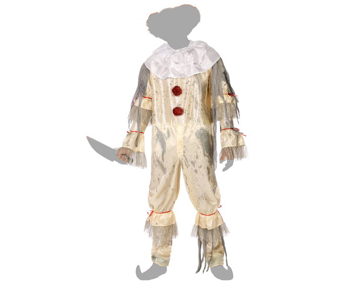 Atosa Disfraz Payaso Macabro Adulto Beige XL