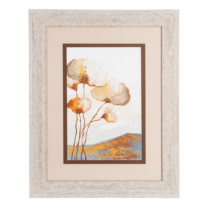Ixia Cuadro Pintura Flores 2/M Madera-Cristal 60 x 80 cm Ixia Cuadro Pintura Flores 2/M Madera-Cristal 60 x 80 cm