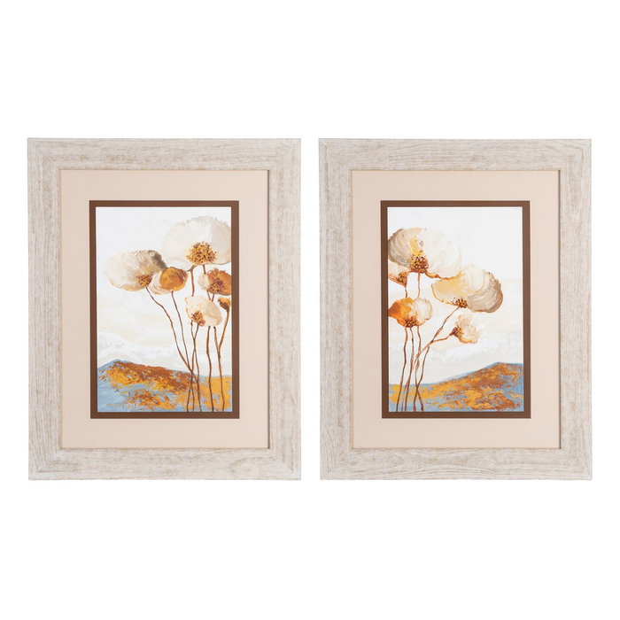 Ixia Cuadro Pintura Flores 2/M Madera-Cristal 60 x 80 cm Ixia Cuadro Pintura Flores 2/M Madera-Cristal 60 x 80 cm