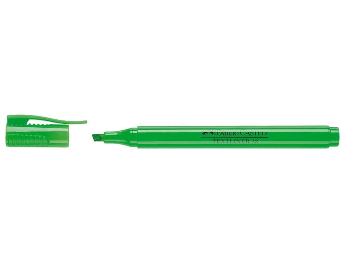 FABER-CASTELL Textliner 38 Verde (Set de 10) FABER-CASTELL Textliner 38 Verde (Set de 10)