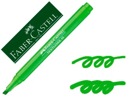 FABER-CASTELL Textliner 38 Verde (Set de 10) FABER-CASTELL Textliner 38 Verde (Set de 10)