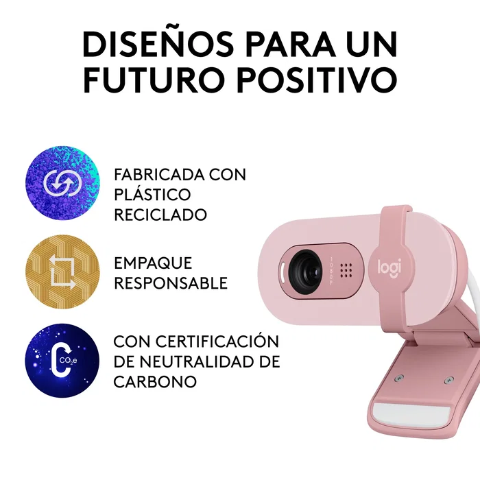 Logitech Brio 100 Webcam Rosa Full HD Logitech Brio 100 Webcam Rosa Full HD