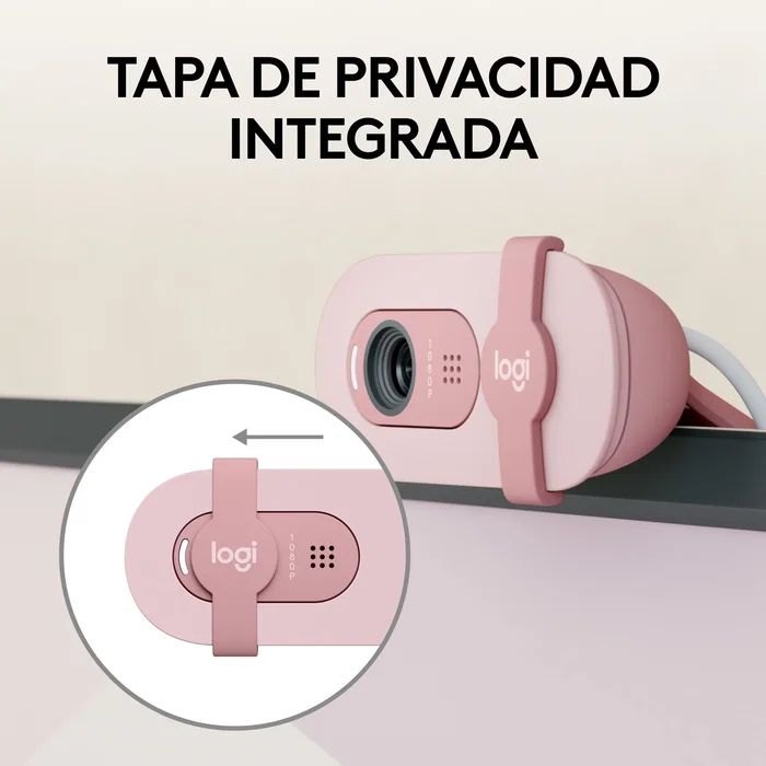 Logitech Brio 100 Webcam Rosa Full HD Logitech Brio 100 Webcam Rosa Full HD