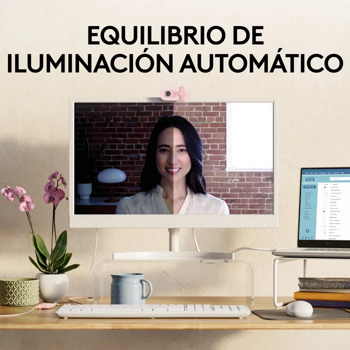 Logitech Brio 100 Webcam Rosa Full HD Logitech Brio 100 Webcam Rosa Full HD
