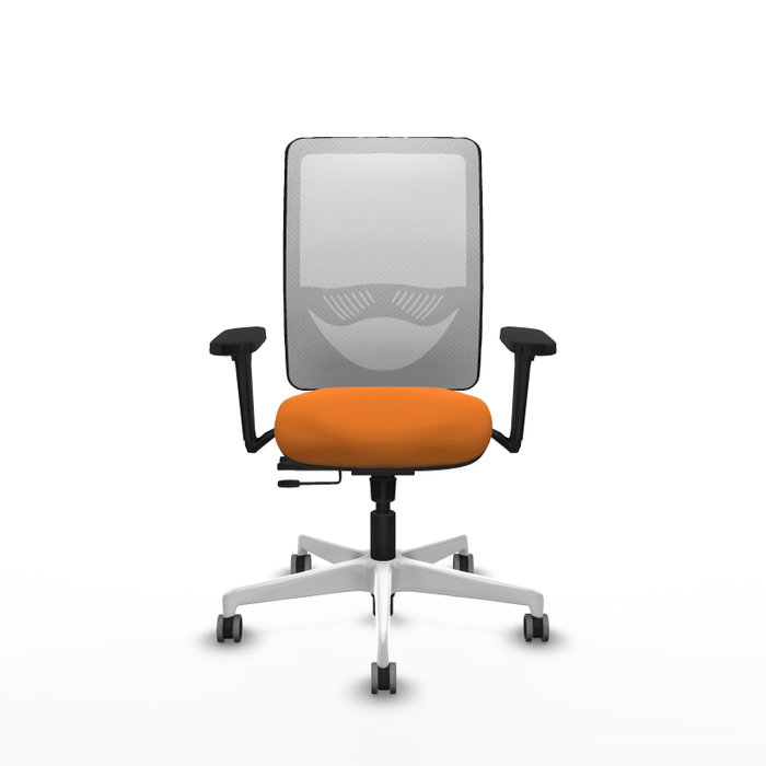 PIQUERAS Y CRESPO Silla de oficina Zulema Naranja y Blanco PIQUERAS Y CRESPO Silla de oficina Zulema Naranja y Blanco