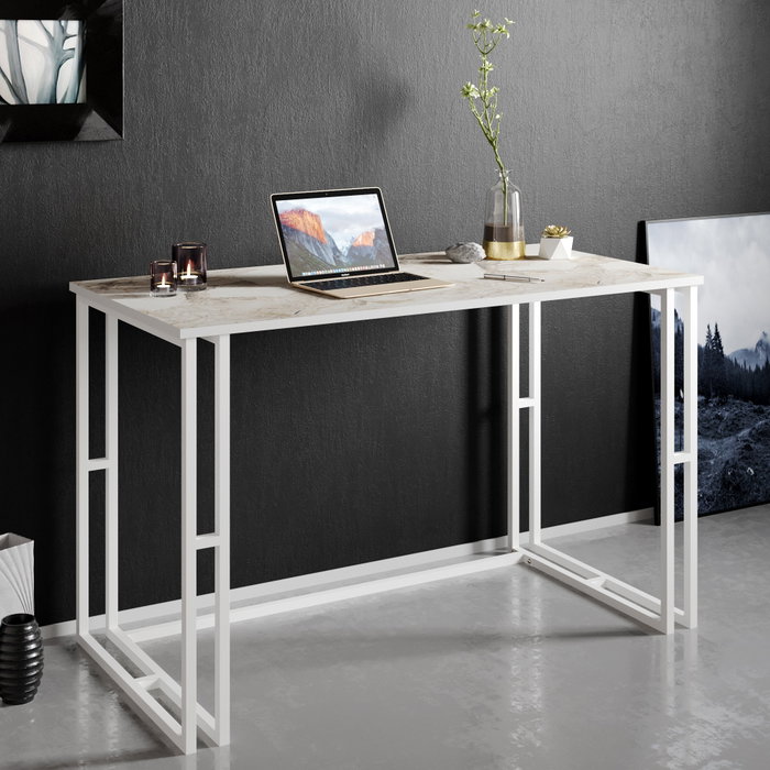 Hanah Home Mesa de Estudio Blanca Escandinava 120x75x60 cm