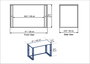 Hanah Home Mesa de Estudio Blanca Escandinava 120x75x60 cm