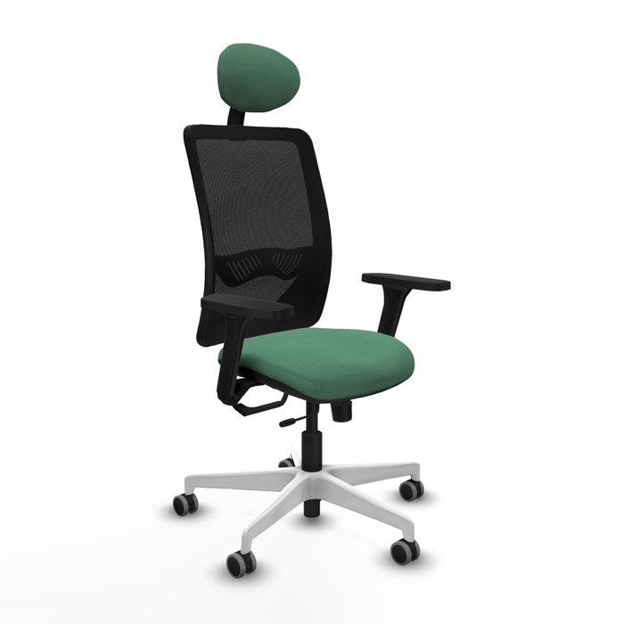PIQUERAS Y CRESPO Silla de oficina Zulema Verde esmeralda y Negro PIQUERAS Y CRESPO Silla de oficina Zulema Verde esmeralda y Negro