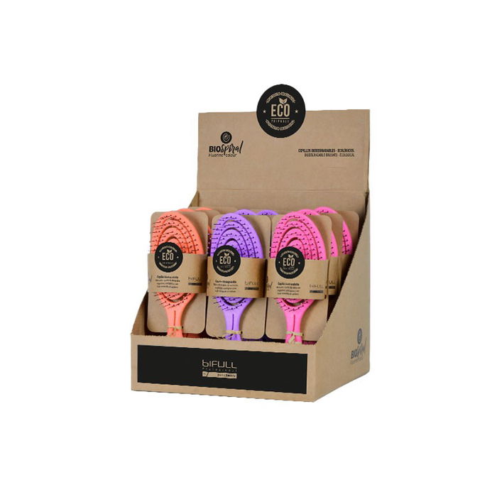 Bifull Expositor Cepillos Esqueleto Biofriendly Colores Fluor Bifull Pack 12 Unids