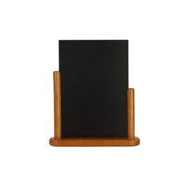 Vermes Pizarra de Sobremesa, Tablero de Anotaciones en Madera de Teca, 15x21 cm (Set de 6)