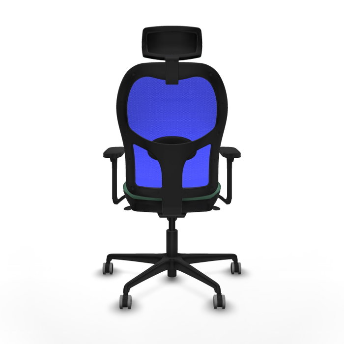 PIQUERAS Y CRESPO Silla de oficina Jorquera con mecanismo Sincro, Verde esmeralda y Azul PIQUERAS Y CRESPO Silla de oficina Jorquera con mecanismo Sincro, Verde esmeralda y Azul