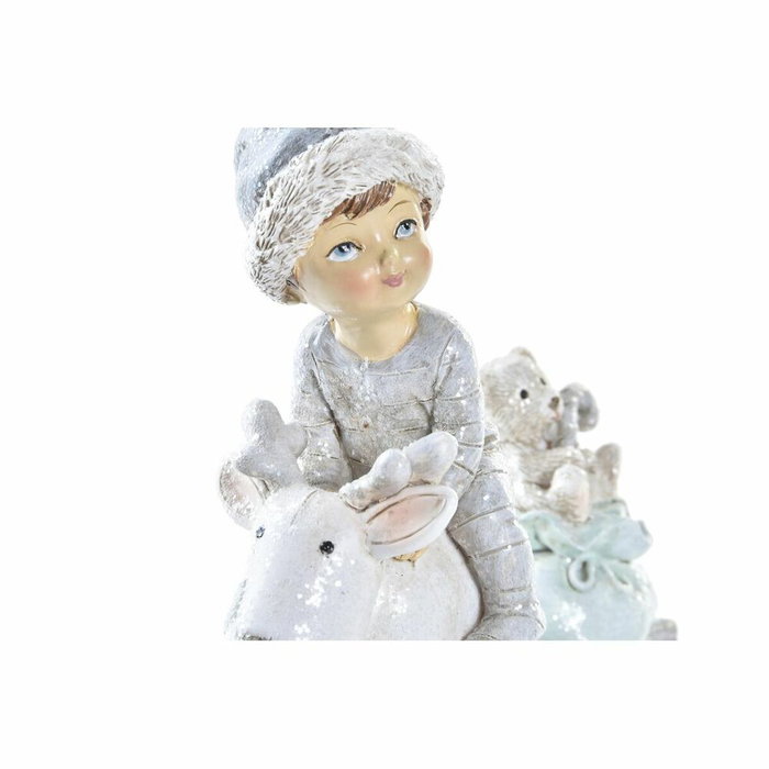 DKD Home Decor Figura de Resina Niños Surtido de 2 Unidades