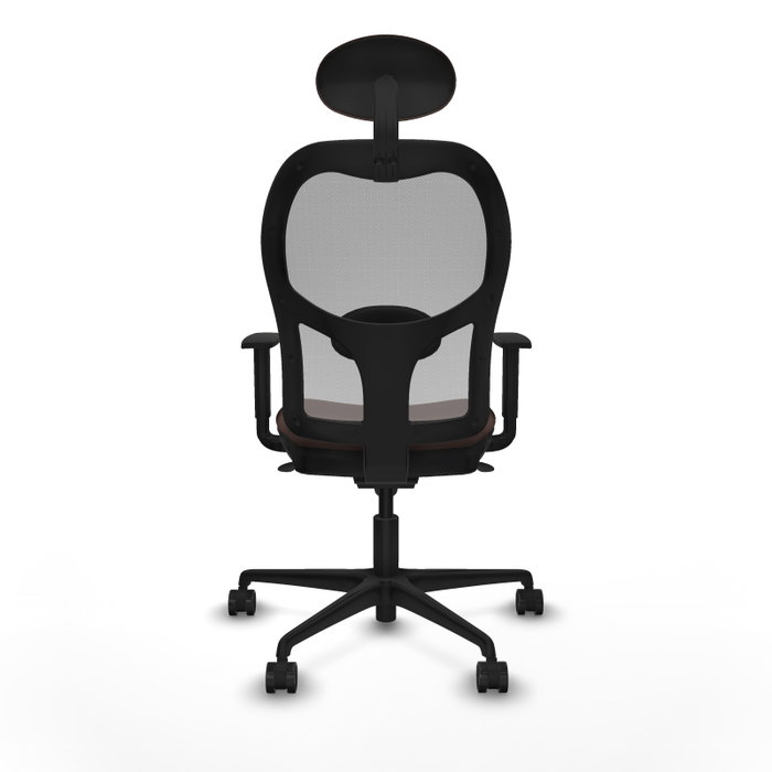 PIQUERAS Y CRESPO Silla de oficina Jorquera con mecanismo Sincro, Marrón y Gris PIQUERAS Y CRESPO Silla de oficina Jorquera con mecanismo Sincro, Marrón y Gris