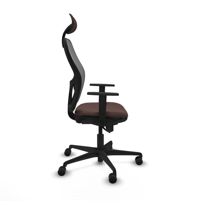 PIQUERAS Y CRESPO Silla de oficina Jorquera con mecanismo Sincro, Marrón y Gris PIQUERAS Y CRESPO Silla de oficina Jorquera con mecanismo Sincro, Marrón y Gris