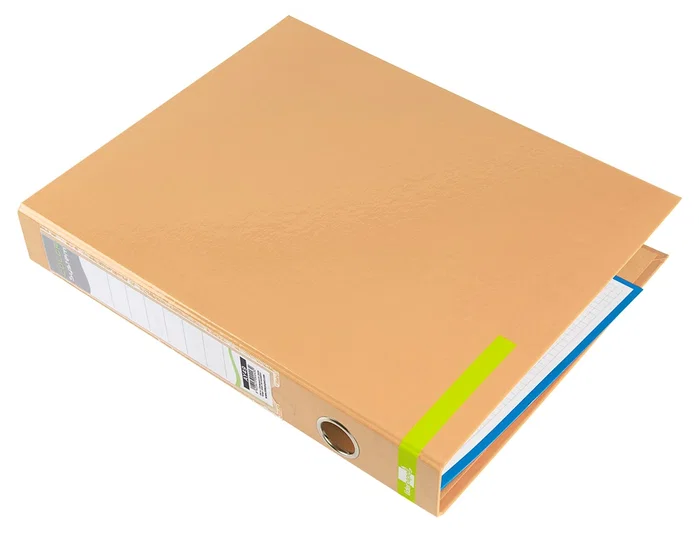 Liderpapel Carpeta 2 Anillas 25 mm A4 Forrado Color System Melocoton con Ollao y Tarjetero