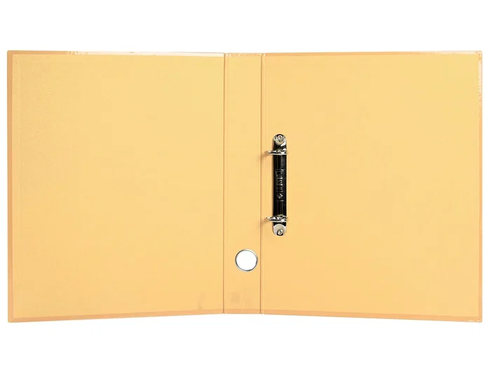 Liderpapel Carpeta 2 Anillas 25 mm A4 Forrado Color System Melocoton con Ollao y Tarjetero