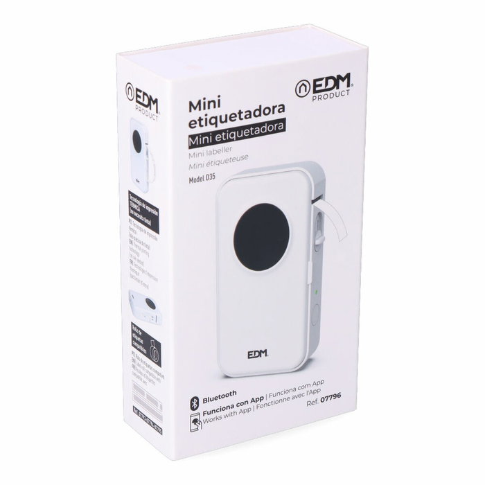 Edm Impresora Etiquetadora Térmica Bluetooth Mini