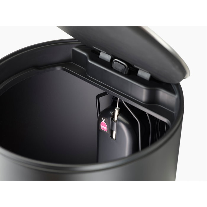Joseph Joseph Arc Cubo de basura con pedal 10 l Negro Mate