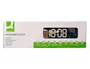 Q-connect Reloj Digital de Pared y Sobremesa con Temperatura, 2 Alarmas, LED y Medidas 230x35x70 mm