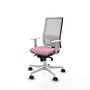 PIQUERAS Y CRESPO Silla de oficina Horna Rosa y Blanco