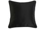 DKD Home Decor Gold23 Cojín Glamorado Negro Poliéster 45 x 15 x 45 cm