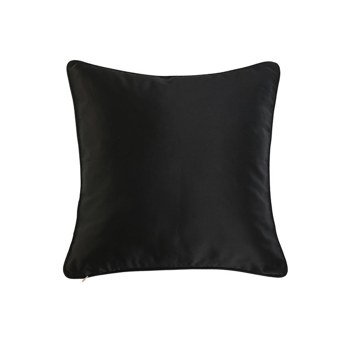DKD Home Decor Gold23 Cojín Glamorado Negro Poliéster 45 x 15 x 45 cm